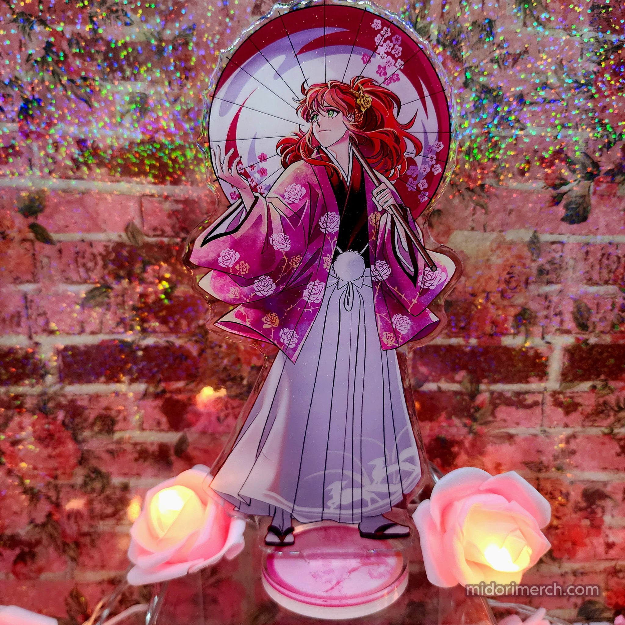 アクリル 一点物肉筆原画【巣ごもり】 Kawaii　Acryic ART KDAY Epoxy Glitter Acrylic Stand – MidoriMerch