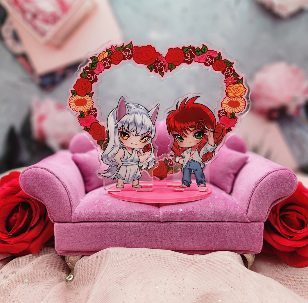 Heart Wreath Fox Diorama